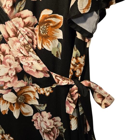 Fortune + Ivy Irene Wrap Maxi Dress, Size 1X – Flowy Summer Style [0241] - Picture 4 of 9